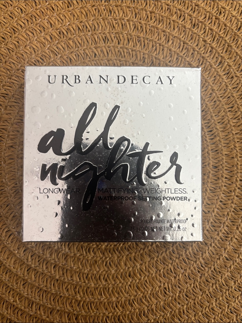 Urban Decay All Nighter Setting Powder - Silver & NEVER USED